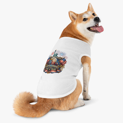 Patriotic Pet Tank — "United States 250th Anniversary 1776–2026" Dog Tank Top