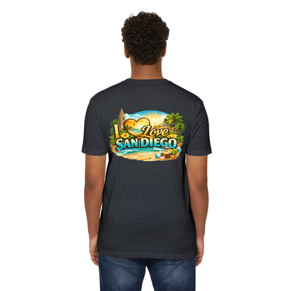 I Love San Diego T-Shirt — Vintage Beach Vacation Tee