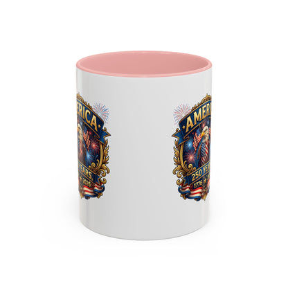250th America Eagle Coffee Mug — Patriotic 1776–2026 Anniversary Accent Mug