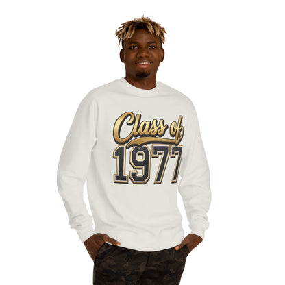 Class of 1977 Sweatshirt — Retro Graduation Reunion Crewneck