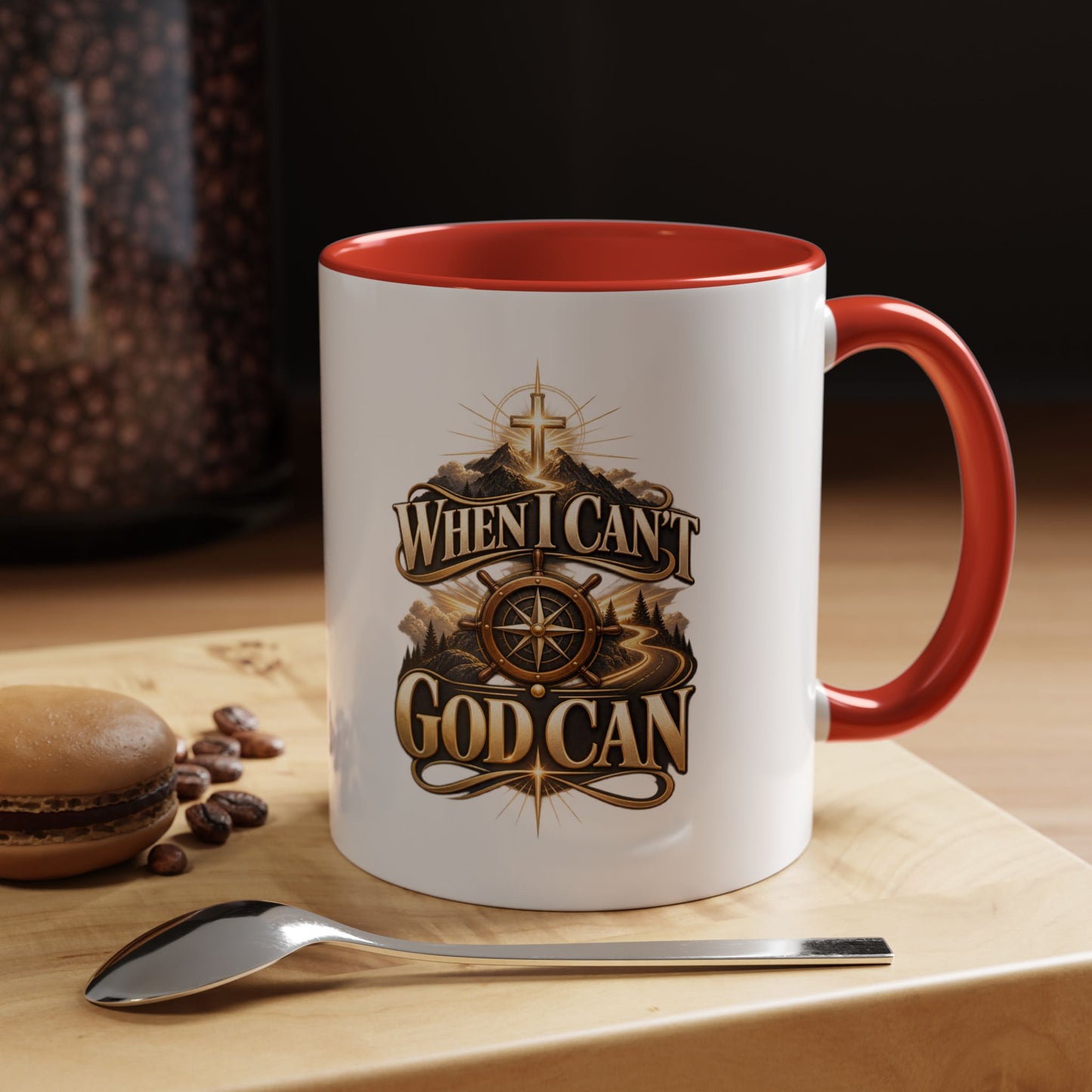 When I Can't God Can Coffee Mug — Inspirational Christian Accent Mug (11/15oz)