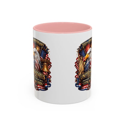 250th Anniversary United States Eagle Coffee Mug – Patriotic 1776–2026 Accent Mug