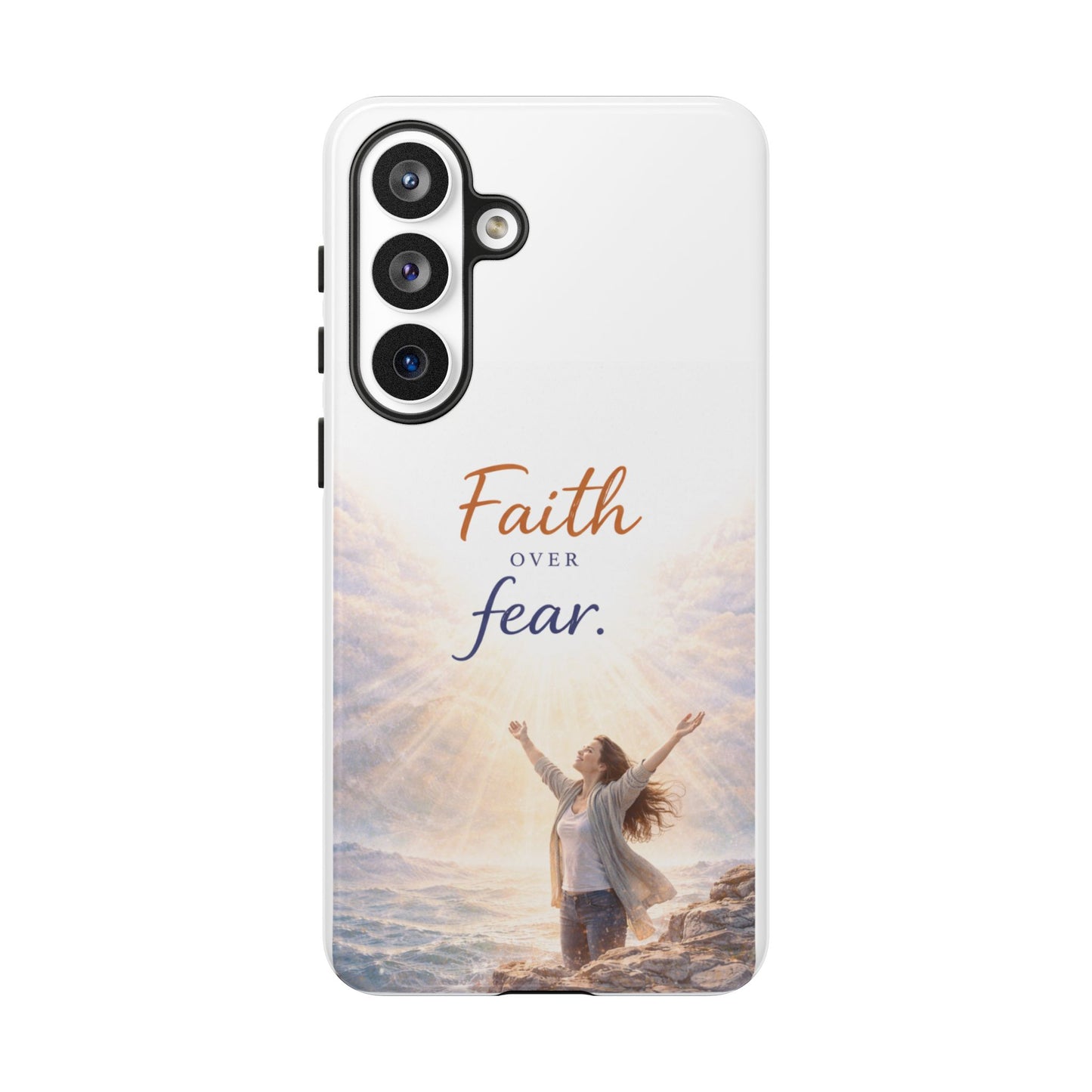 Faith Over Fear Phone Case — Inspirational Christian iPhone Cover