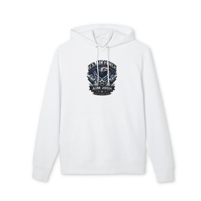 Air Force Hoodie - "Aim High" Vintage Military Crew Pullover