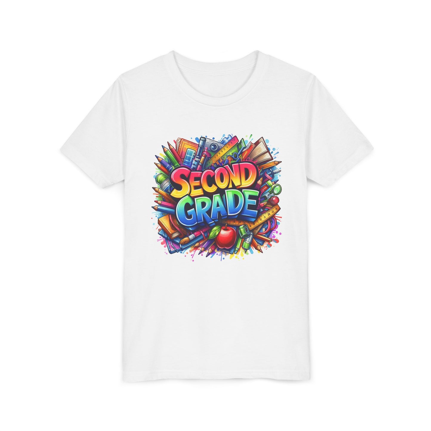 Second Grade Youth Tee — Colorful Back-to-School Kids T-Shirt