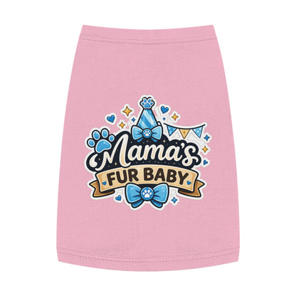 Mama's Fur Baby Pet Tank Top – Cute Paw Print Dog Shirt for New Pet Moms