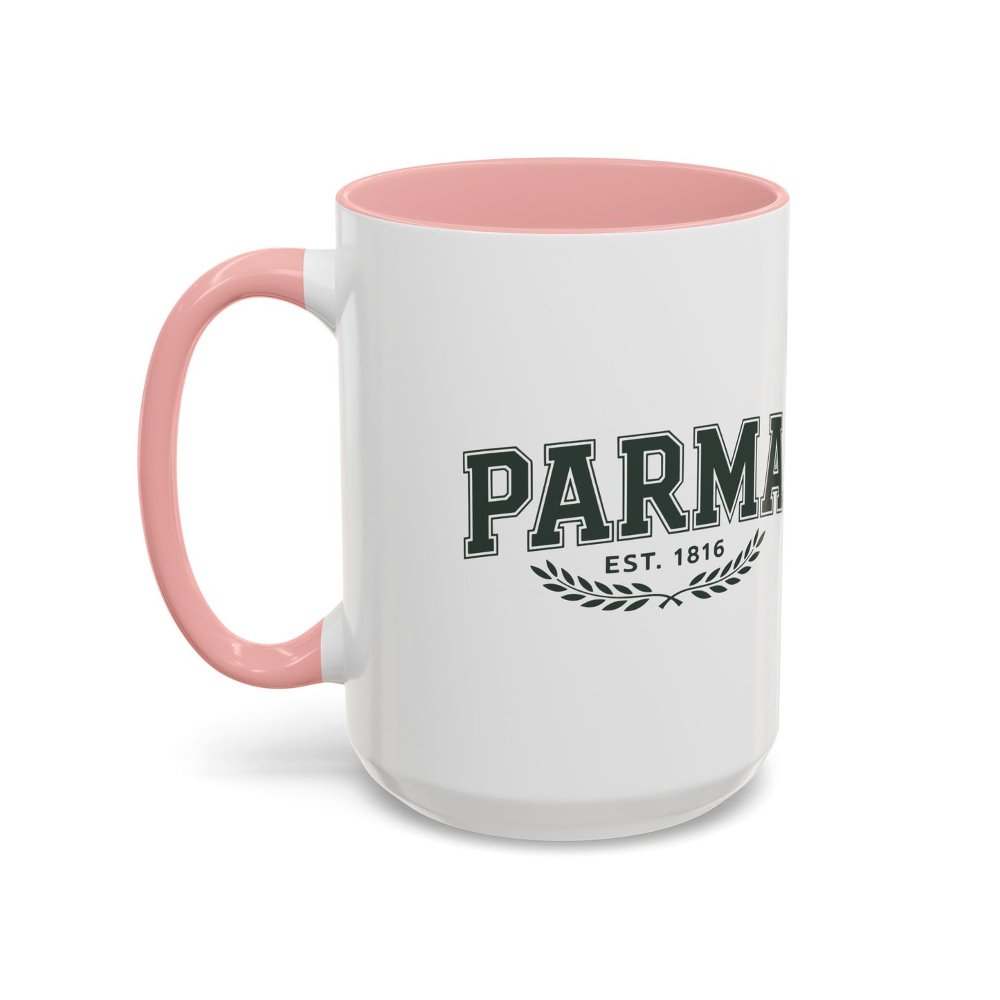 Parma Established 1816 Accent Coffee Mug — Vintage Collegiate Ceramic Coffee Cup