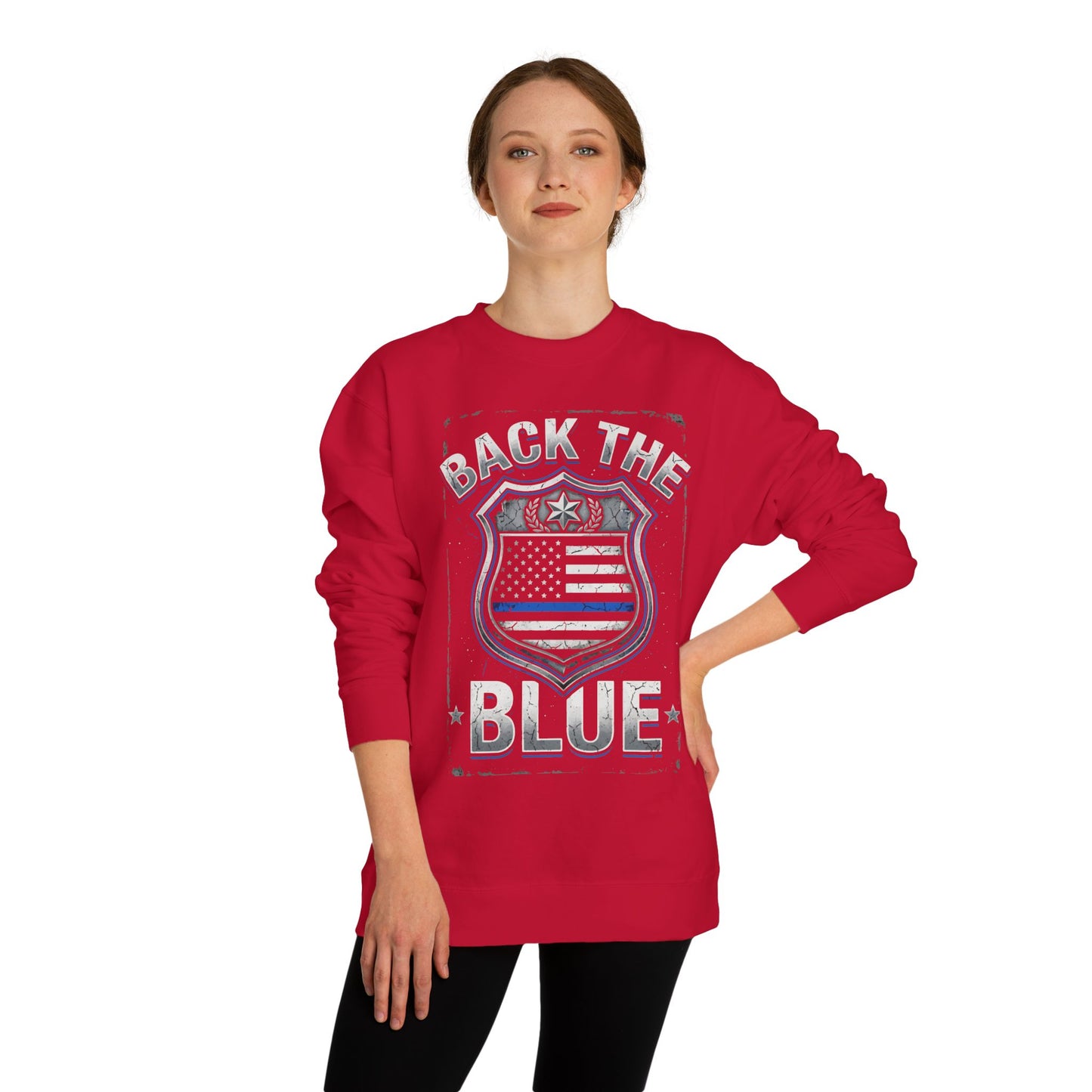 Back the Blue Sweatshirt — Police Support Crewneck