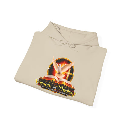 Wisdom and Theology Hoodie – Dove & Book Christian Faith Sweatshirt