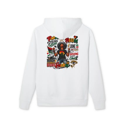 Afrocentric Pride Hoodie — "Feed" Juneteenth Black Beauty & Freedom Design