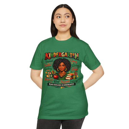 Kindergarten Teacher T-Shirt – Black Excellence in Kindergarten Design