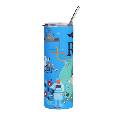 RN Nurse Stainless Steel Tumbler - 20oz Medical Tribute Travel Cup