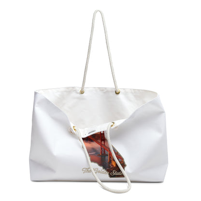 California Golden State Weekender Bag – Golden Gate Sunset Travel Tote
