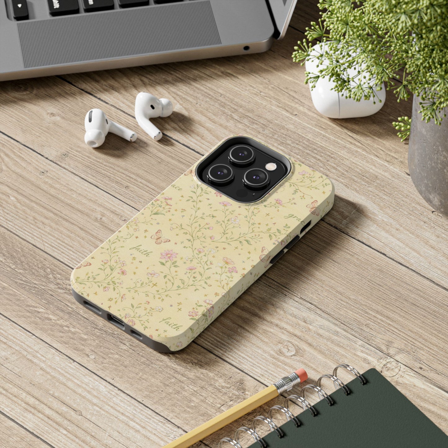 Soft Faith, Gentle Grace Phone Case | Christian floral iPhone Case