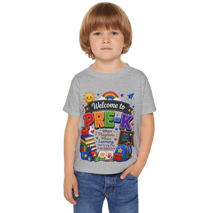 Welcome to Pre-K Toddler T-Shirt – Colorful Back-to-School Preschool Tee
