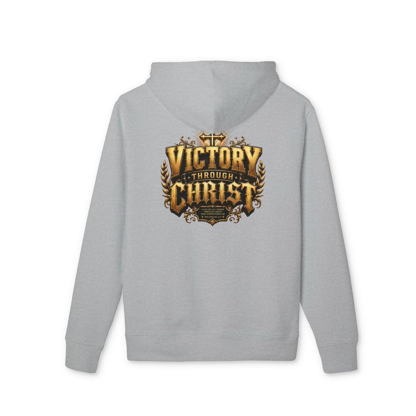 Victory Through Christ Hoodie - Christian Faith Pullover