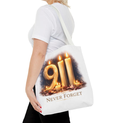 9/11 Never Forget Memorial Tote Bag