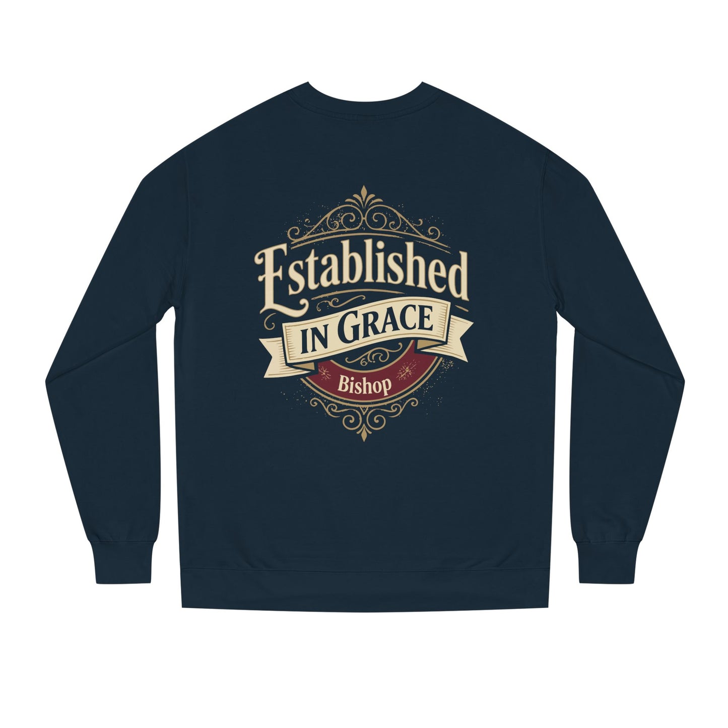 Established in Grace Sweatshirt — 'Established in Grace' Vintage Faith Crewneck