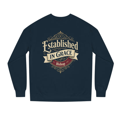 Established in Grace Sweatshirt — 'Established in Grace' Vintage Faith Crewneck