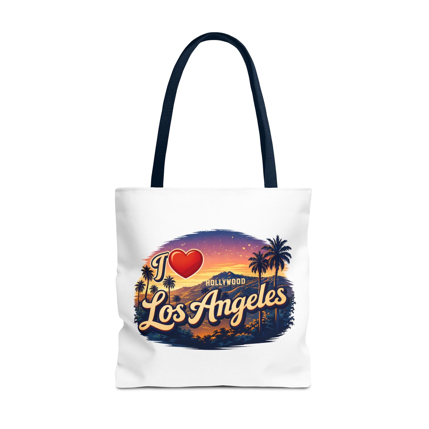 I  Los Angeles Tote Bag – Retro Sunset Hollywood Palm Tree Beach Souvenir