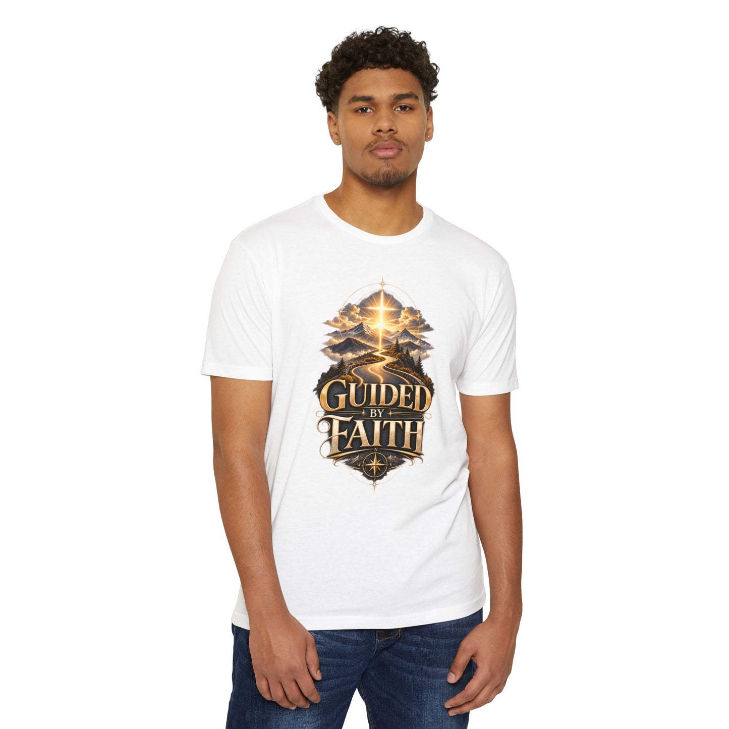 Guided by Faith T-Shirt — Christian Inspirational Tee