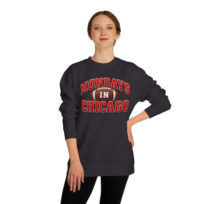 Mondays in Chicago Football Crewneck Sweatshirt