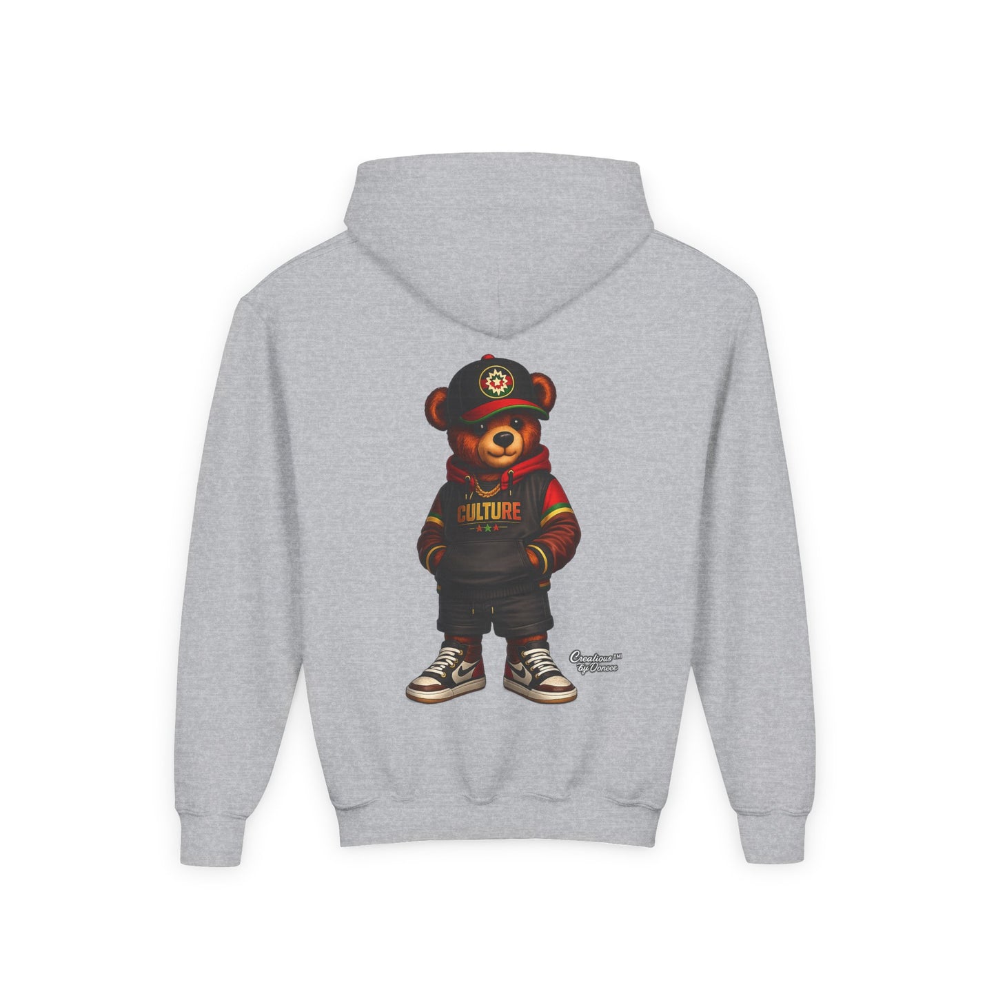 Kids Bear Hoodie — Streetwear Teddy Graphic Sweatshirt