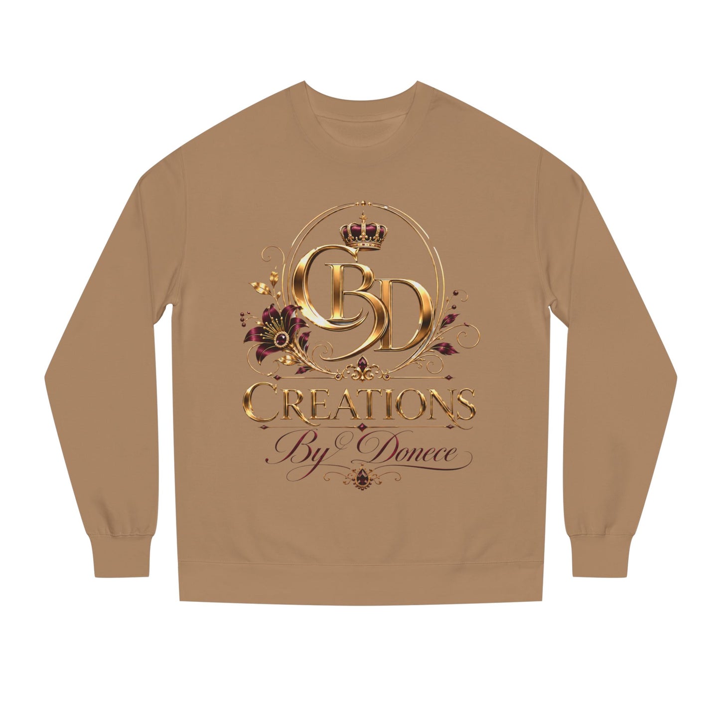 Crewneck Sweatshirt — Creations By Donece Gold Logo Crewneck