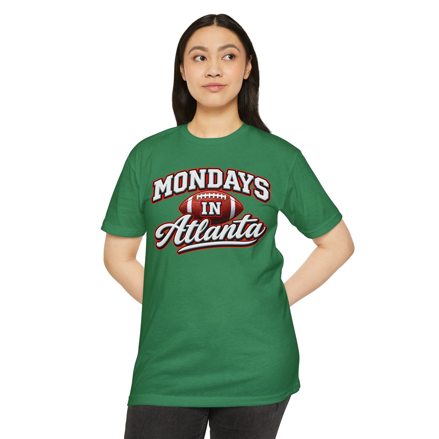 Mondays in Atlanta Football T-Shirt