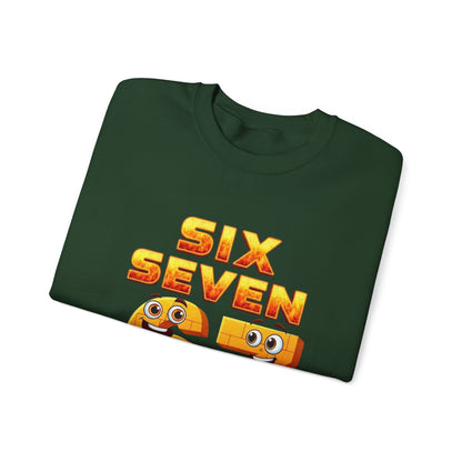 Six Seven 67 Cartoon Graphic Sweatshirt