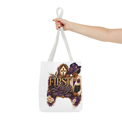 First Lady Christian Tote Bag — Chosen, Called, Anointed Church Purse
