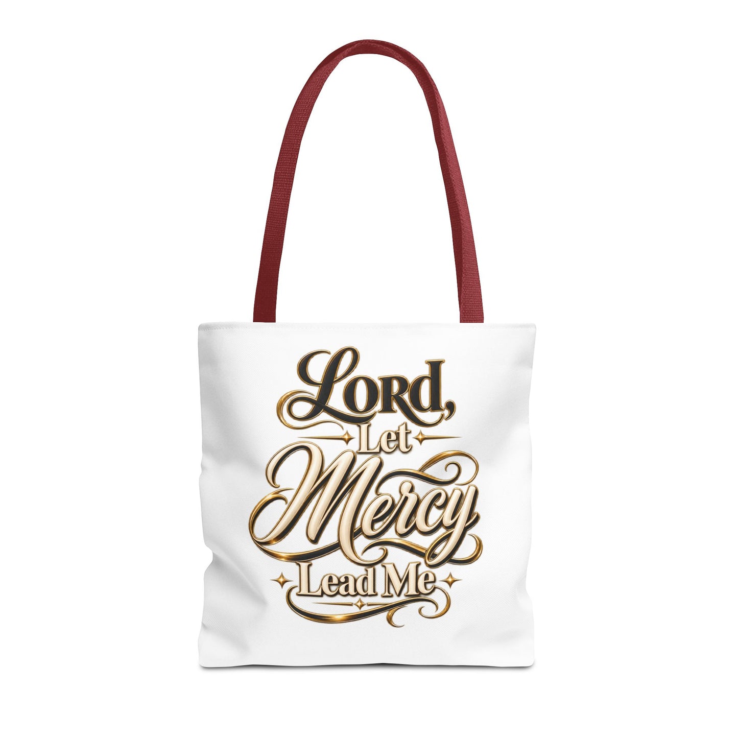 Lord, Let Mercy Lead Me Tote Bag – Inspirational Christian Canvas Tote