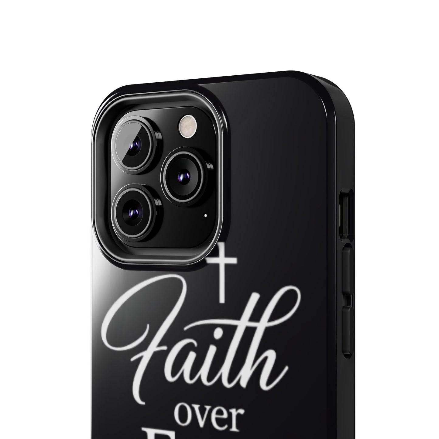 Faith Over Fear Tough Phone Case — Inspirational Christian Cross Phone Cover