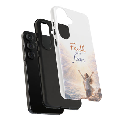 Faith Over Fear Phone Case — Inspirational Christian iPhone Cover