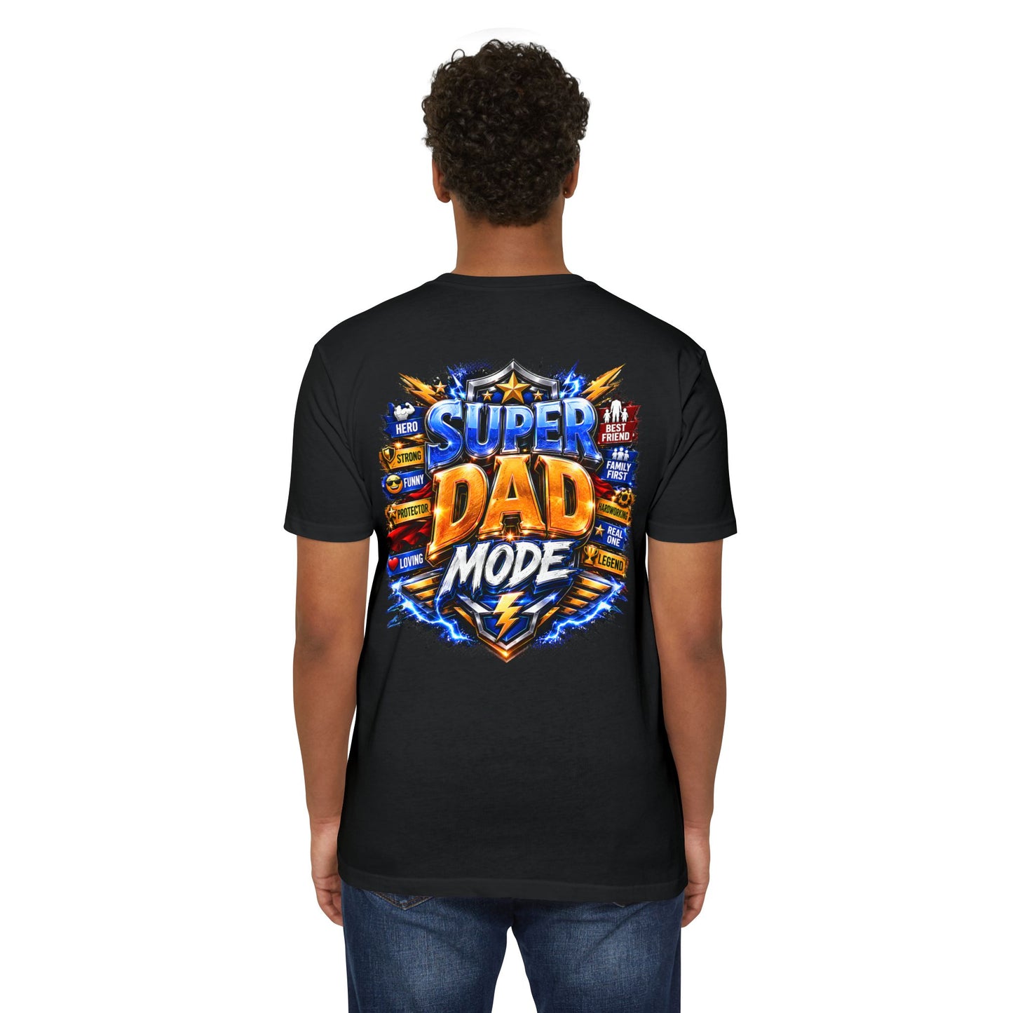 Super Dad Mode T-Shirt — Bold Father’s Day Graphic Tee