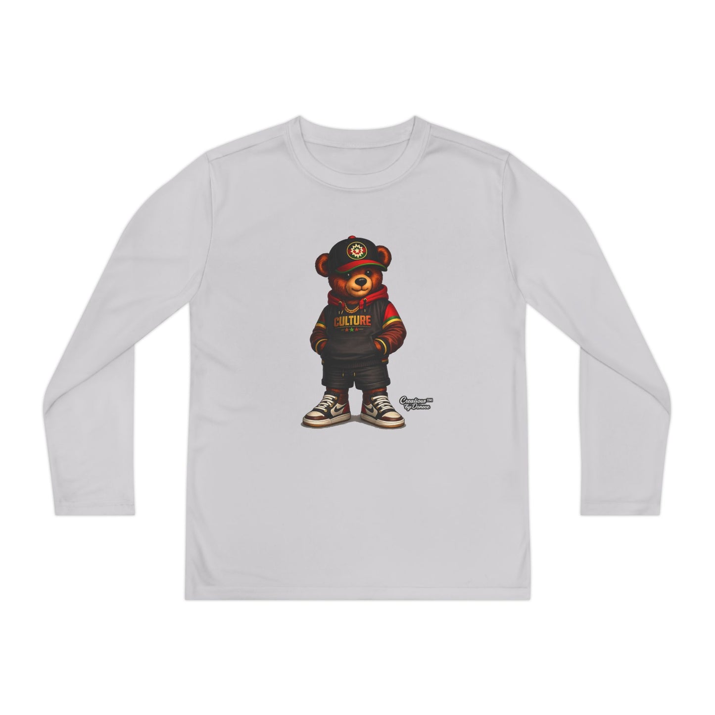 Kids Bear Graphic Long Sleeve Tee — Urban Streetwear Youth Shirt