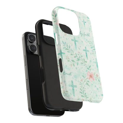Walk By Faith Phone Case | Christian floral iPhone Case