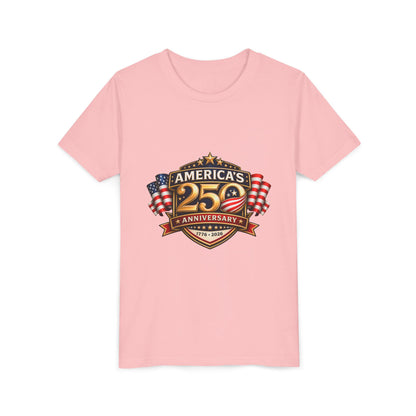 America's 250th Anniversary Youth Tee - Patriotic 1776–2026 Celebration Shirt