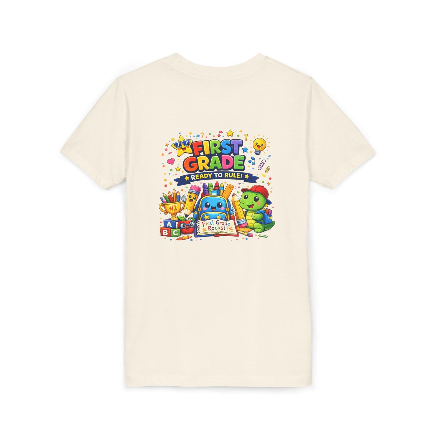 First Grade Youth T‑Shirt – "First Grade Ready to Rule" Cute Back-to-School Tee