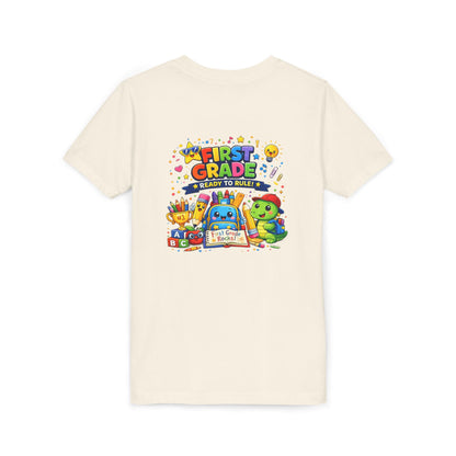 First Grade Youth T‑Shirt – "First Grade Ready to Rule" Cute Back-to-School Tee