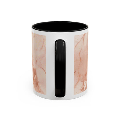 Mom Marble Accent Coffee Mug — Rose Gold & Gold Vein 11/15oz Gift