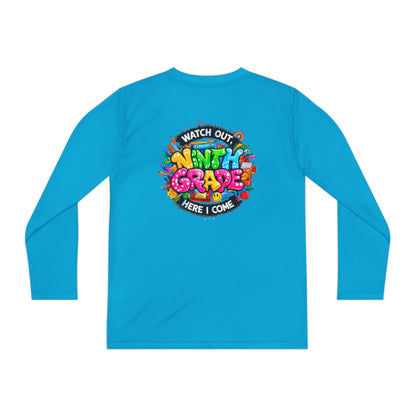 Ninth Grade Crewneck Long Sleeve — "Watch Out Ninth Grade Here I Come" Back-to-School Tee