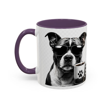 Dog Lover Coffee Mug — "I Don't Need Therapy I Just Need My Dog (And Coffee)" Accent Mug