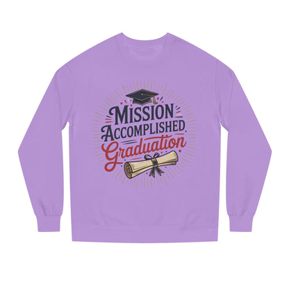 Graduation Sweatshirt "Mission Accomplished" - Grad Cap & Diploma Pullover