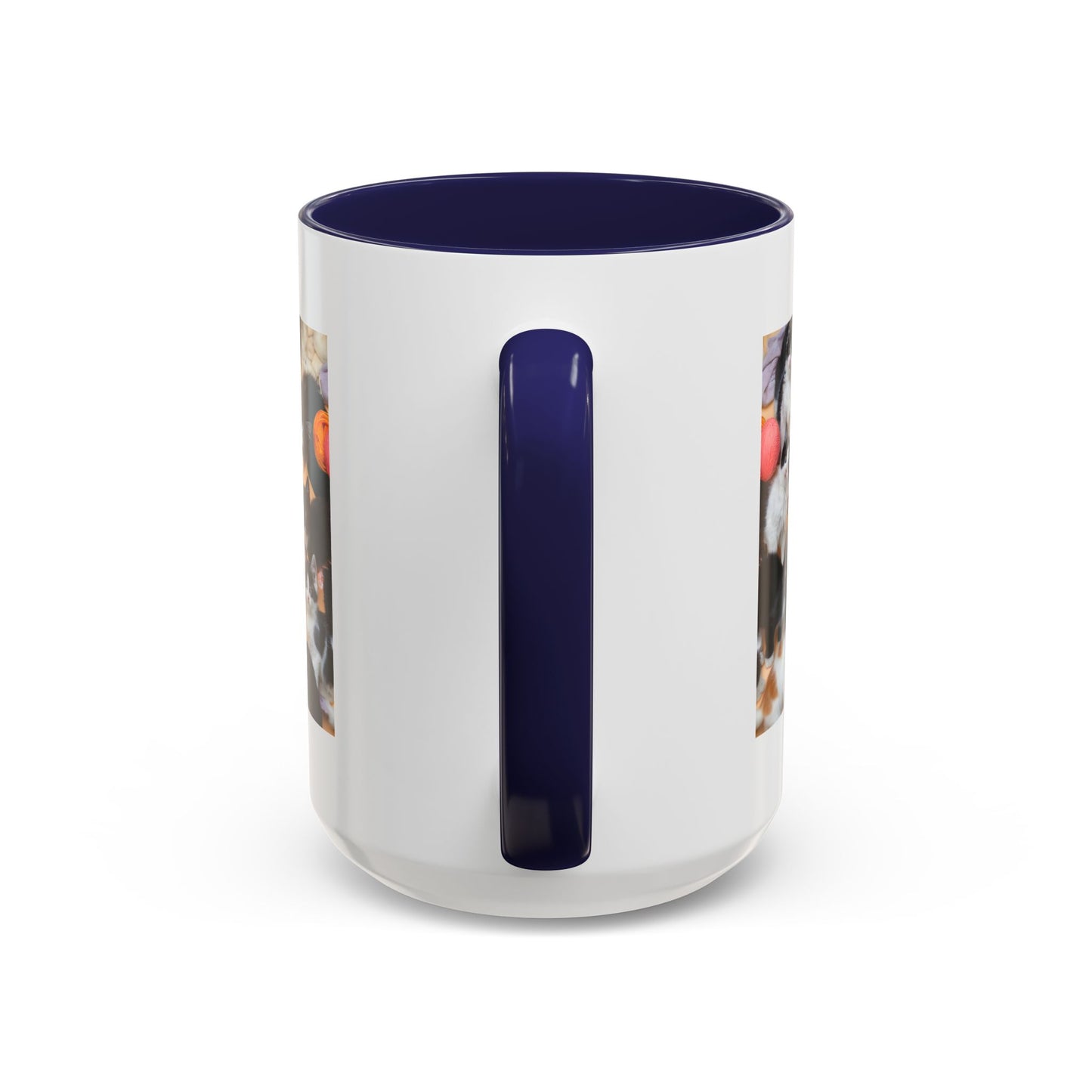 Cat Lover Accent Coffee Mug — “Life Is Better With Cats” 11/15oz