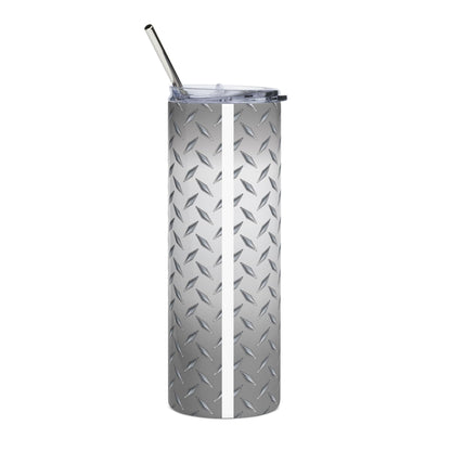 20oz Stainless Steel Tumbler — Industrial Diamond Plate "DAD" Design