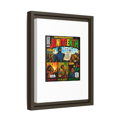 Juneteenth Comic Art Canvas - Framed Matte Wall Decor