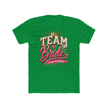 Team Bride T‑Shirt — Bachelorette Party Tee with Crown & Hearts