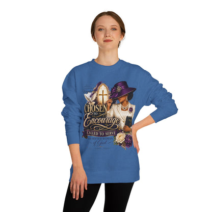 Christian Women's 'Chosen to Encourage' Sweatshirt – Faith-Based Encourager Design