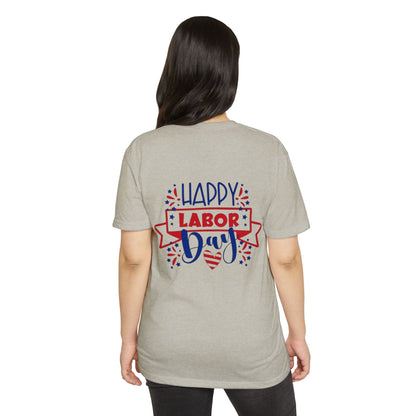 Labor Day T-Shirt - "Happy Labor Day" Patriotic Graphic Tee